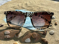 Lunettes de soleil imprimé léopard